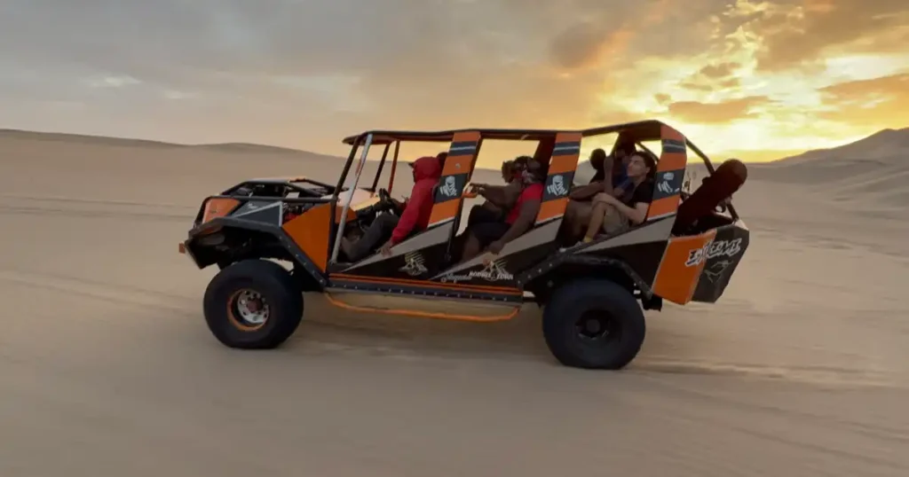 Dune Buggy in the sand dunes of Huacachina