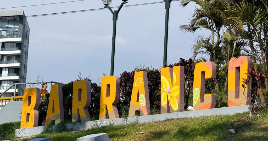 Barranco Sign in Lima Peru
