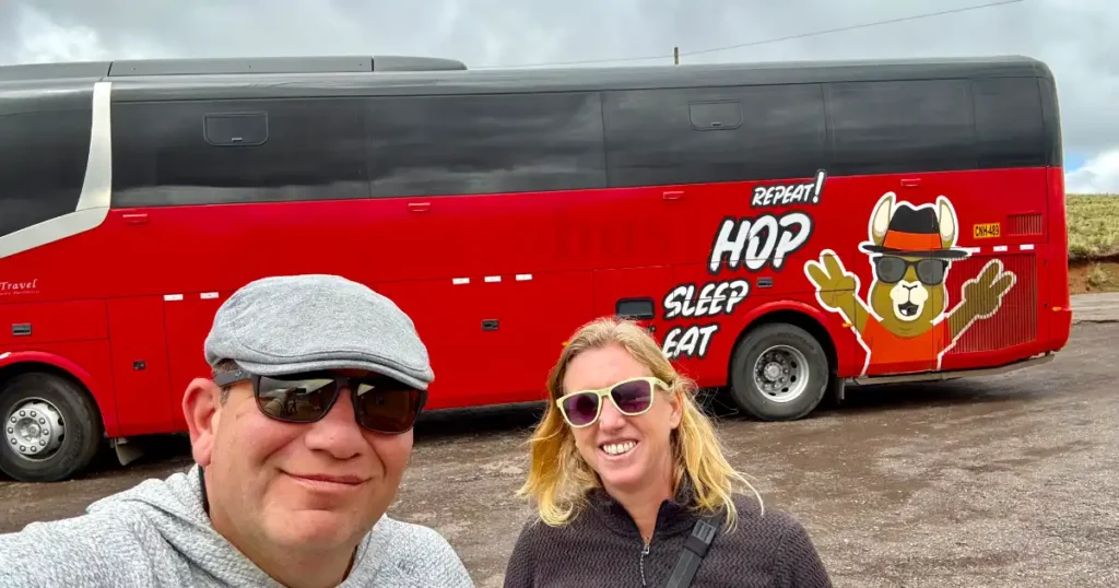 Dan and Meg excited for our PeruHop adventure