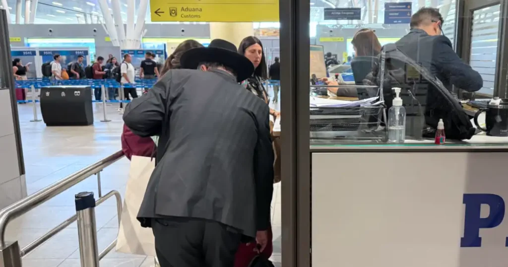 Imigration at the Santiago Airport