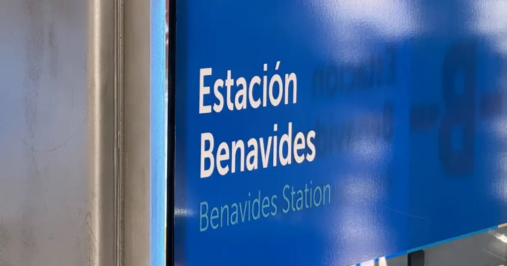Lima Bus System Bus Station Sign