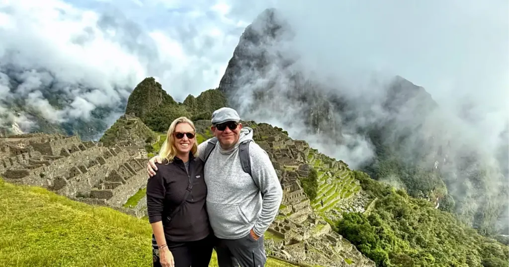 Dan and Meghan with View of Machu Picchu in backgtround
