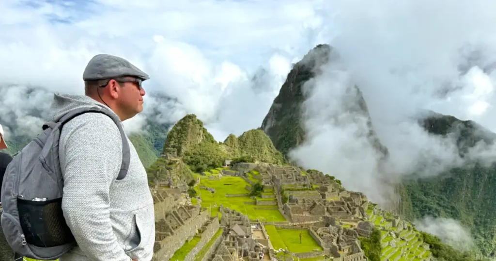 Dan contemplating Machu Picchu