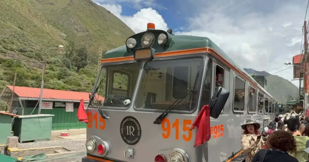 Inca railway train to Machu Picchu