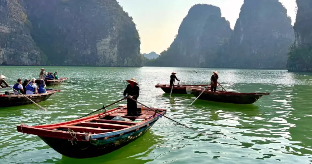 Floating village visit on Day 2 of our Ha Long and Bai Tu Long Cruise